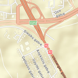 Šeškinė Street Map