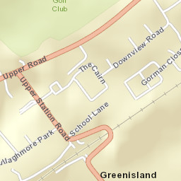 Greenisland Street Map