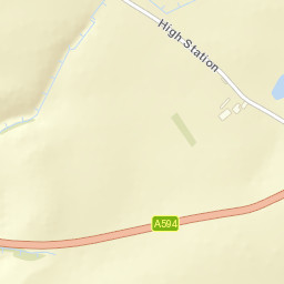 A594, Cumbria, UK Street Map