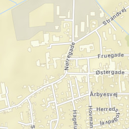 Rødby Street Map