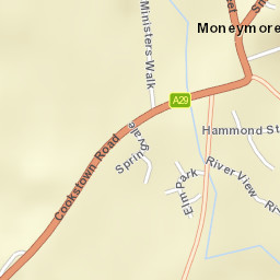 Moneymore Street Map