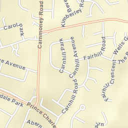 Carnmoney Street Map