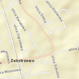 Żelistrzewo Street Map