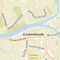 5 Gote Road, Cockermouth, Cumbria CA13 Street Map