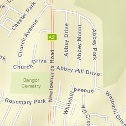 Bangor Street Map