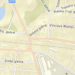 Lentvaris Street Map