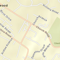 Holywood Street Map