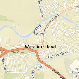 West Auckland, Brewery (NE-bound), West Auckland, County Durh Street Map