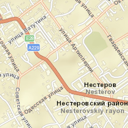 Nesterov Street Map