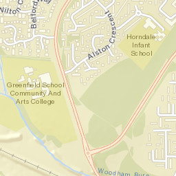 Greenfield Way, Newton Aycliffe, County Durham DL5, UK Street Map