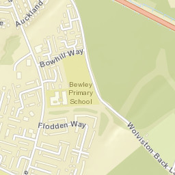 Wolviston Back Lane, Stockton-on-Tees TS23 Street Map