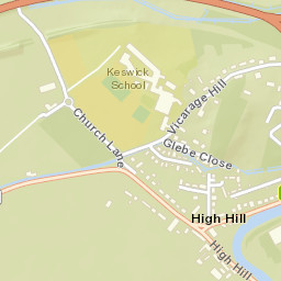28A High Hill, Lake District National Park, Keswick, Cumbria  Street Map