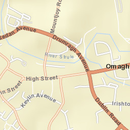 Omagh Street Map