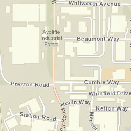 Whinbank Road, Newton Aycliffe, County Street Map