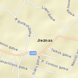 Jieznas Street Map
