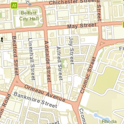 Belfast Street Map