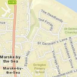 Marske-by-the-Sea Street Map