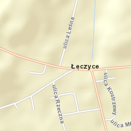 Łęczyce Street Map
