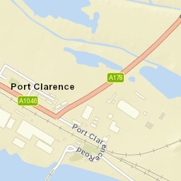 Port Clarence Road, Stockton-on-Tees TS2 Street Map