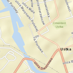 Ustka Street Map