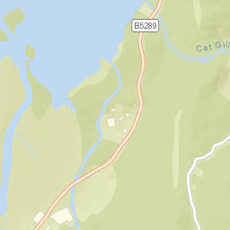 B5289, Lake District National Park, Keswick Street Map
