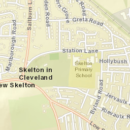 18 Rievaulx Rd, Skelton-in-Cleveland, Redcar and Cleveland TS Street Map