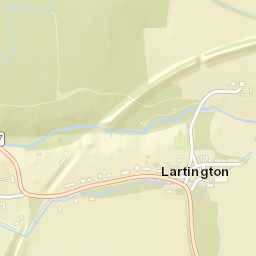 Lartington Lane, Barnard Castle, County Durham Street Map