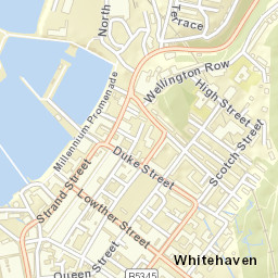Whitehaven Street Map