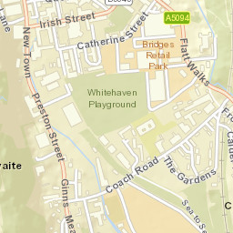 4 Irish Street, Whitehaven, Cumbria CA28, UK Street Map