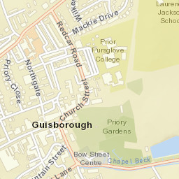 42 Church Street, Guisborough, Redcar and Cleveland TS14 6BX, Street Map