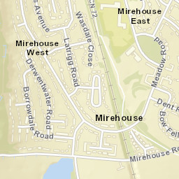 6 Borrowdale Road, Whitehaven, Cumbria Street Map