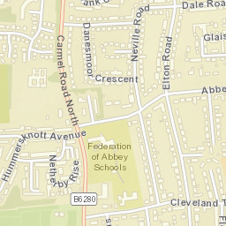 89 Abbey Road, Darlington DL3, UK Street Map