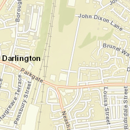 Brunswick Street North, Darlington DL1, UK Street Map
