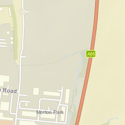 A66, Darlington DL1, UK Street Map