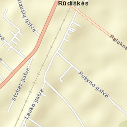 Rūdiškės Street Map