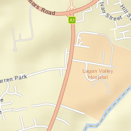 Lisburn and Castlereagh Street Map