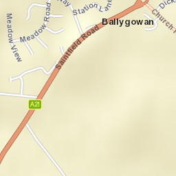 Ballygowan Street Map