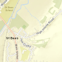 Saint Bees Street Map