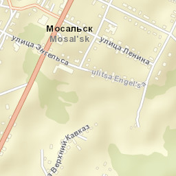 Mosal’sk Street Map