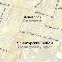 Yasnogorsk Street Map