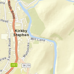 Kirkby Stephen Street Map