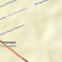 Tulyushka Street Map