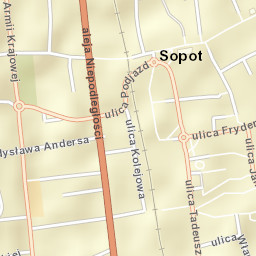 Sopot Street Map