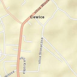 Cewice Street Map