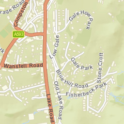 100 Lake Road, Lake District National Park Street Map