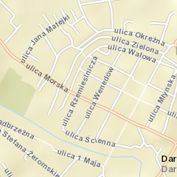 Darłowo Street Map