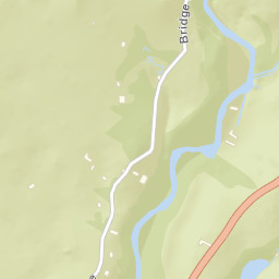 Bridge Lane, Lake District National Park Street Map