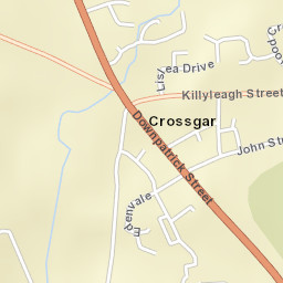 Crossgar Street Map