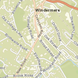 27A Crescent Road, Lake District National Park, Windermere, C Street Map