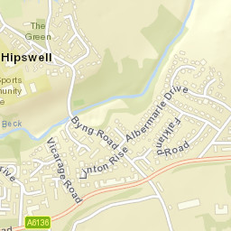 Hipswell Road, Catterick Garrison, North Yorkshire Street Map